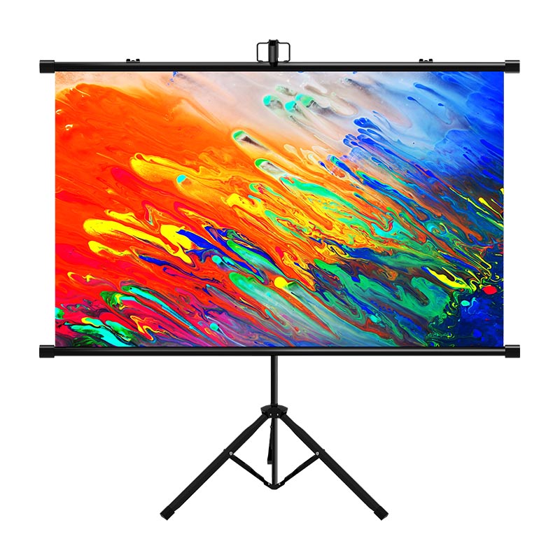 Portable Tripod Projection Screen No Black Edge